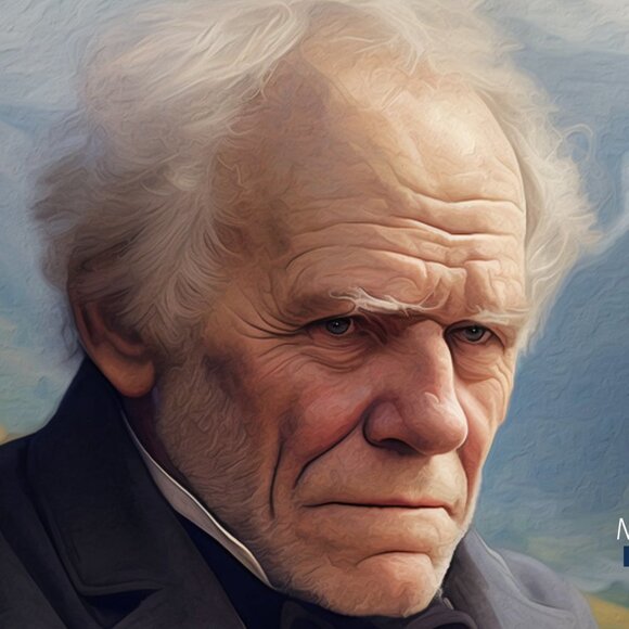 16x20 Arthur Schopenhauer Portrait Watercolor Oil Painting Wall Art Poster - Picture 4 of 5